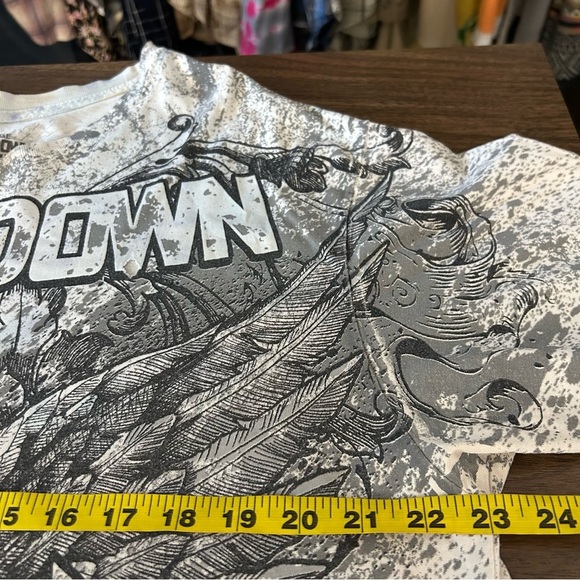 ❤️ THROWDOWN Gray Graphic Men's Shirt XXL - Picture 7 of 11